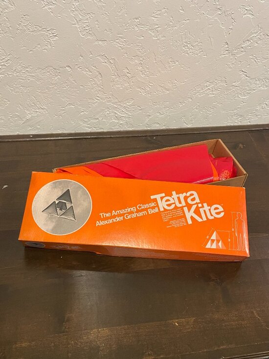 Vintage 1973 Tetra Kite Kit Alexander Graham Bell - Synestructics #404